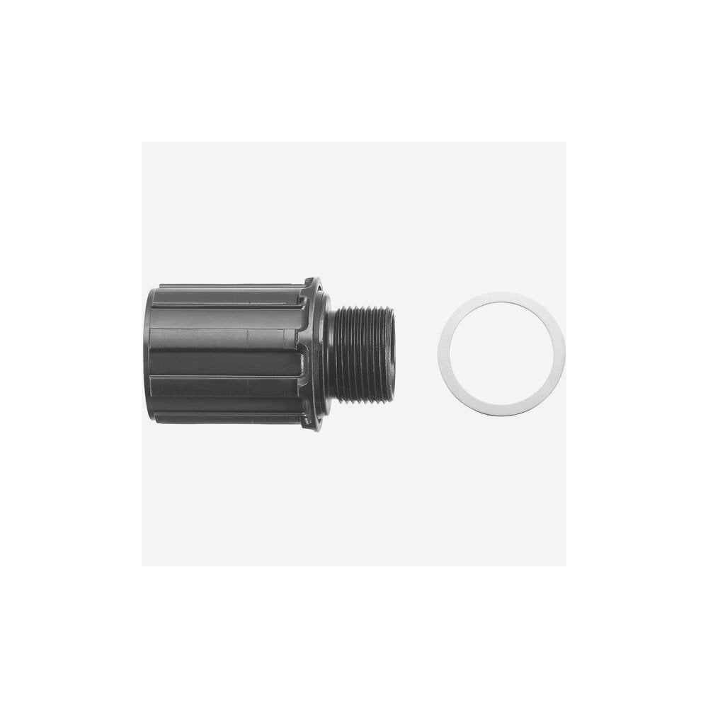 Shimano WH-RS370 freewheel body replacement, bicycle component for smooth gear shifting, Shimano Spares, in black.