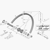 Shimano Wh-Mt600-Tl-F15-29 Complete Hub Axle, 100 Mm