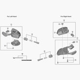 Shimano Sl-M8100-I Right Hand Shifting Lever Unit Spares & Accessories
