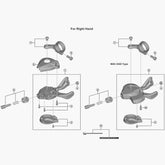 Shimano Sl-M7100 Right Hand Base Cover Unit Spares & Accessories