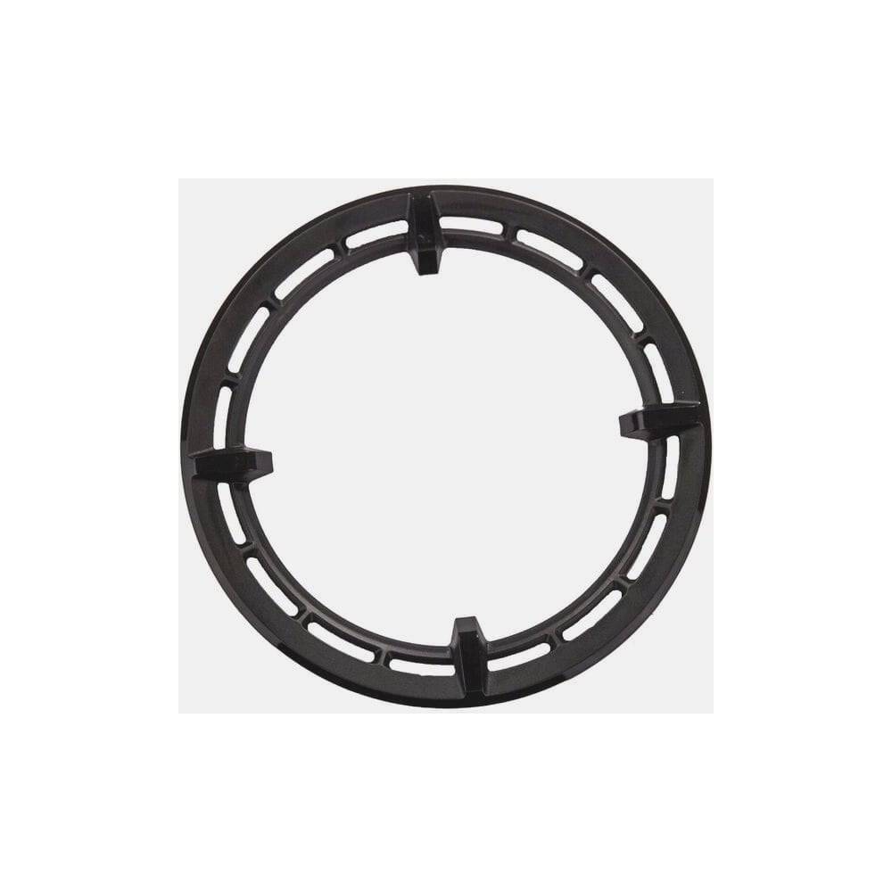Shimano Spares SM-CRE50 38T single chain ring cover with fixing bolt for e-bike components, shown on a white background.