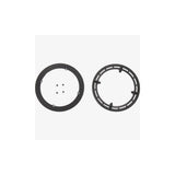 Shimano SM-CRE50 44T double chainring cover with fixing bolt for e-bike components, showing metal cover and bolt details.