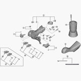 Shimano Spares right hand name plate and fixing screw for bicycle components, replacement part for Shimano ST-4720.