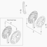 Shimano FC-M131 crank arm cap replacement, genuine spare part for Shimano cranksets, close-up view of the component.