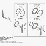 Shimano Spares FC-M9100 wave washer for crankset maintenance, genuine replacement component for Shimano bike cranksets.