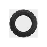 Shimano FC-M9100 lock ring and washer replacement parts for crankset, showing metal components on a white background.