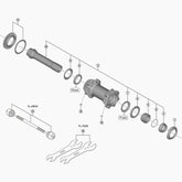 Shimano Hb-Mt900-Bs Complete Hub Axle, 110 Mm