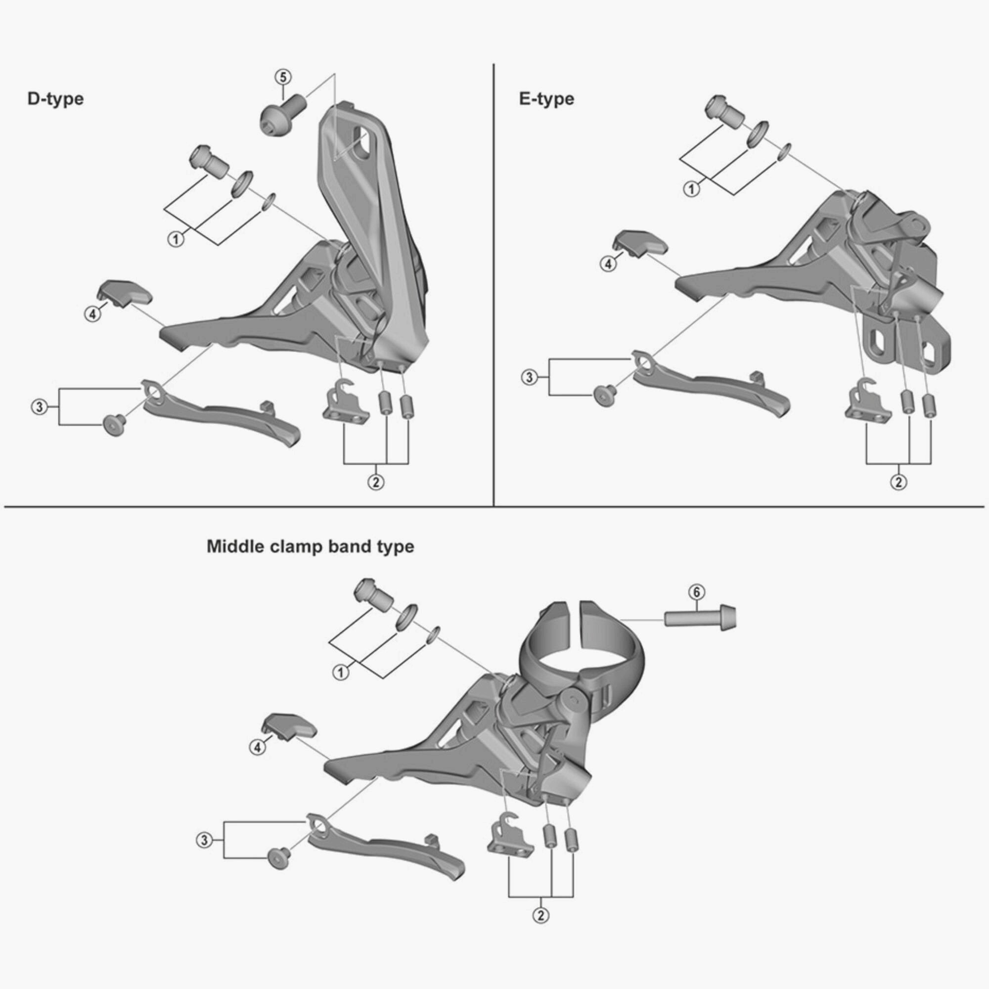 Shimano FD-M7100 chain catcher unit for front derailleur, genuine replacement component, black plastic with mounting bracket.