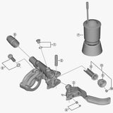 Shimano Spares BL-M7100 left hand brake lever component for mountain bike brake system, replacement part.