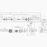 Shimano Sg-C3001-7D Internal Assembly, Axle Length 187 Mm