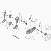 Shimano RD-M8120 SGS rear derailleur inner plate replacement component for mountain bike gear shifting.