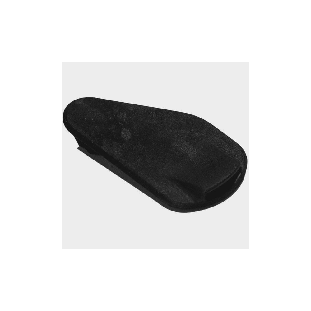 Shimano Spares BM-E8020 key cap replacement for e-bike transmission components, black plastic key cap on a white background.