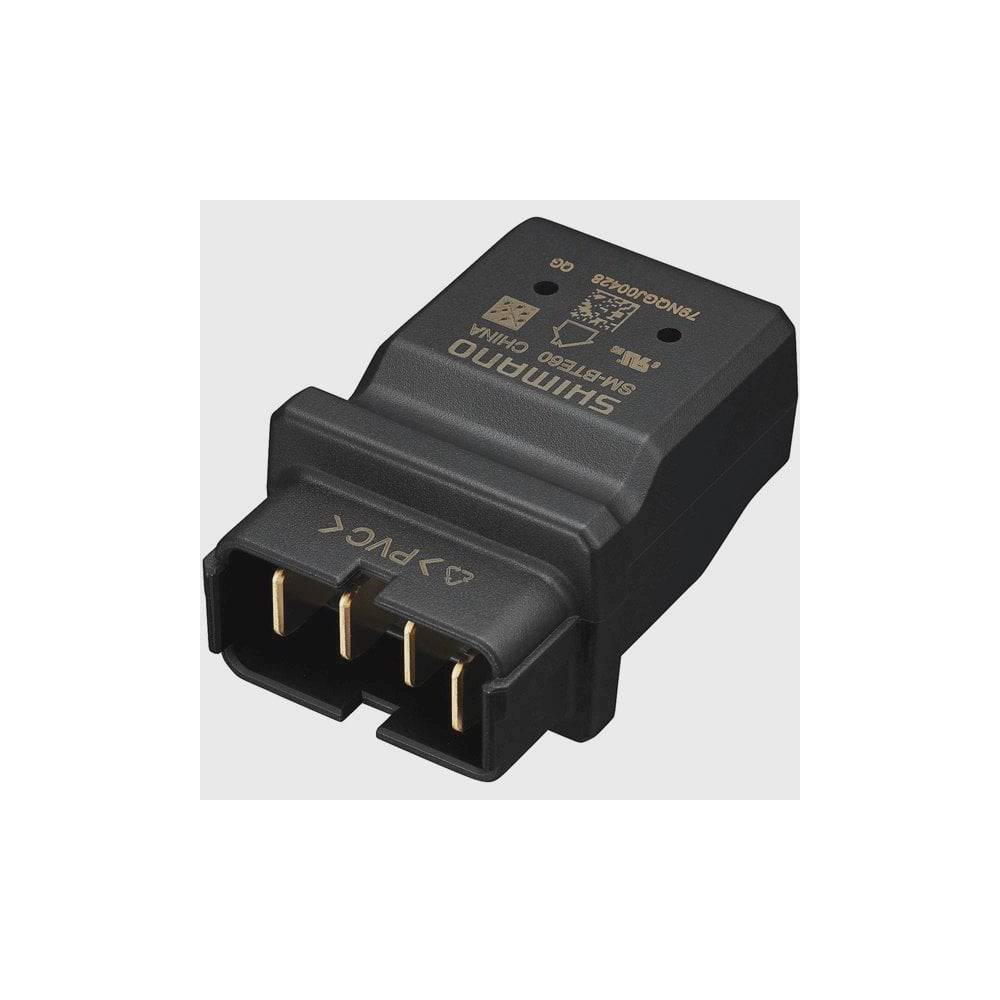 Shimano SM-BTE60 battery charger adapter for e-bike, genuine replacement component for charging Shimano e-bike batteries.