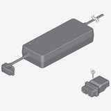Shimano SM-BTE60 e-bike battery charger adapter, genuine replacement component for Shimano e-bike charging system.
