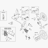 Shimano BR-M315 brake pad spacer for bike disc brake maintenance, genuine Shimano spare component.