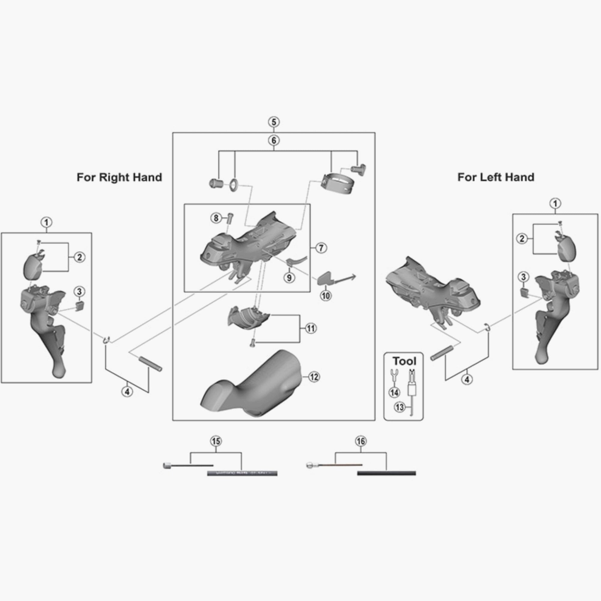 Shimano St-R7000 Left Hand Bracket Assembly Spares & Accessories