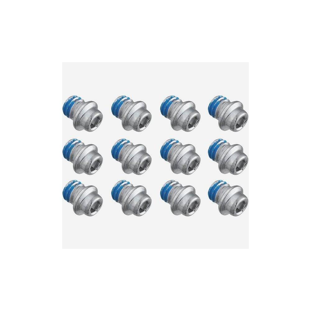 Shimano PD-M828 pedal components with short pins, pack of 12, genuine replacement spare parts for mountain bike pedals.