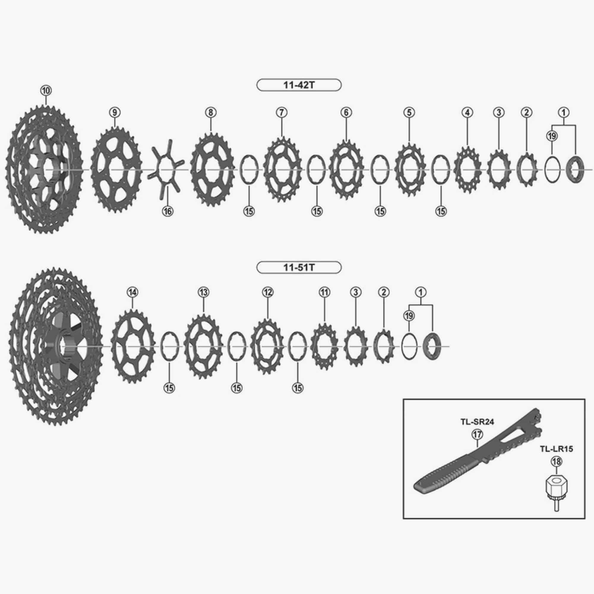 Shimano Csm8000 Sprocket Wheel 15T Spares & Accessories