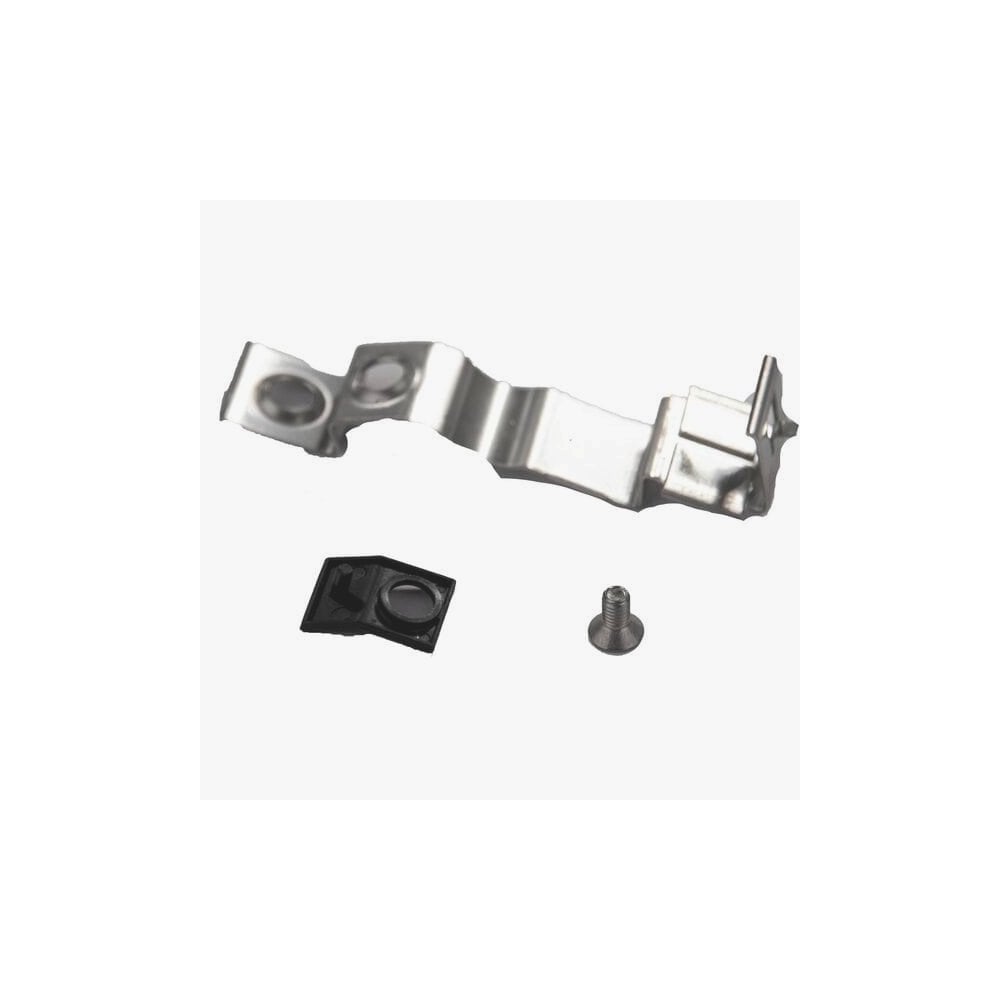 Shimano Spares BT-E8035 double latch unit for e-bike battery connection, close-up of component showing latch mechanism and connectors.