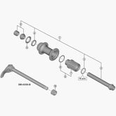 Shimano F/Body Fhmt400-B Hub Spares