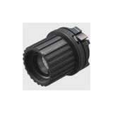 Shimano WH-MT501 freewheel body unit for bike hubs, replacement component, black metal part with gear interface.