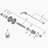Shimano Fhmt401-B Complete Hub Axle Hub Spares
