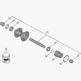 Shimano Fhmt410 Lh Nut With Dust Cover Hub Spares