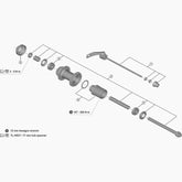 Shimano Fhmt500-B Complete Q/R 176Mm Hub Spares