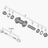 Shimano Hbmt410 Lh Axle Cap Unit Hub Spares