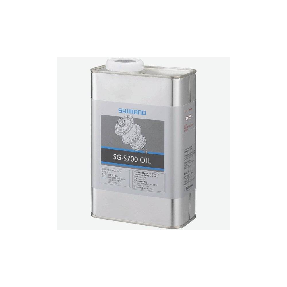 Shimano Spares SG-S700 bike oil 1 litre container for Shimano bike component lubrication, workshop-use lubricant.
