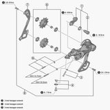 Shimano Spares RD-M5120-B bracket axle unit for rear derailleur, bicycle component replacement, normal type rear mech part