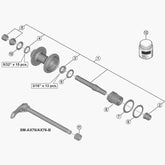 Shimano Fhmt501 Lock Nut & Cone Lh Wheel Spares