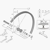 Shimano Wh-M8100-Tl-F15-B-29 Comp Hub Axle Wheel Spares
