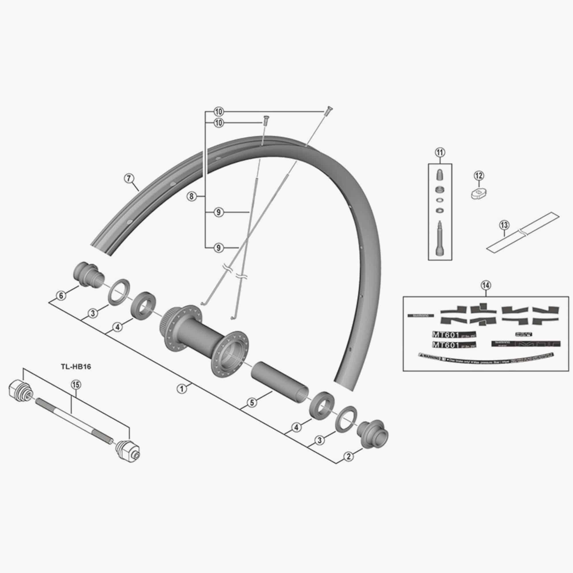 Shimano Whmt620-Tl Valve Unit Wheel Spares
