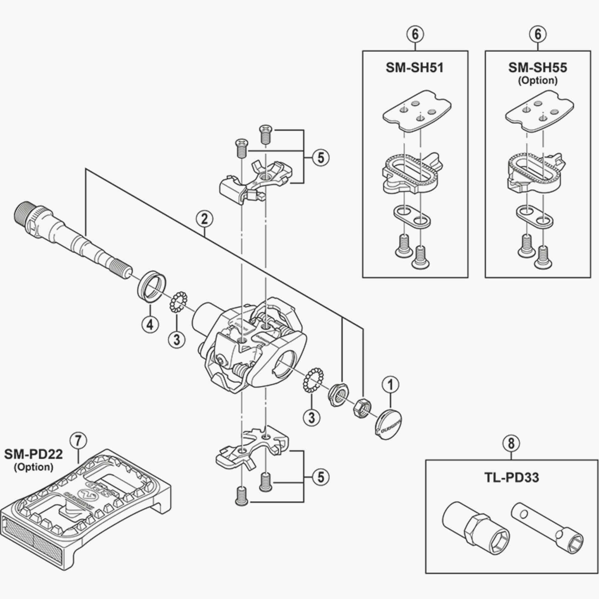 Shimano PD-M324 pedal axle seal for replacement, providing smooth performance for bicycle pedals and components.