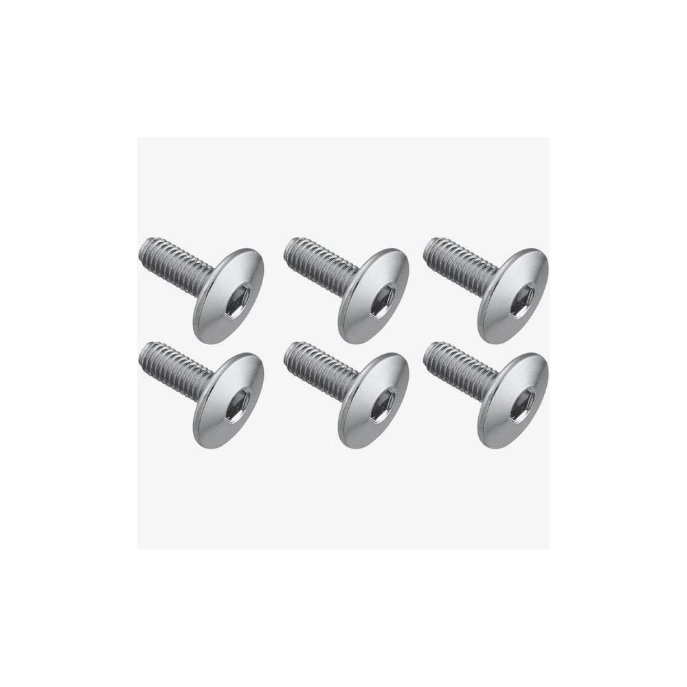 Shimano SPD-SL cleat bolts, 13.5mm pack of 6, for secure pedal fixing on cycling shoes.