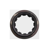 Shimano CS-R8100 lock ring and washer set for cassette, genuine Shimano spare components, close-up of metal parts.