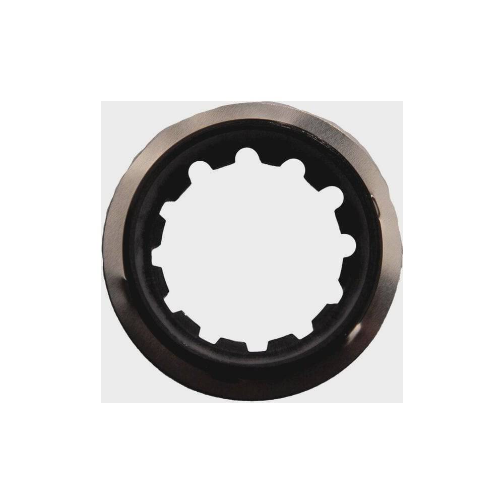 Shimano CS-R9200 lock ring and washer for cassette, genuine replacement component, secure fit for Shimano bicycle components.