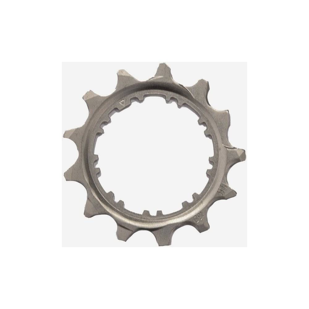 Shimano CS-R9200 bicycle sprocket with 13 TD built-in spacer for smooth gear shifts, part of Shimano bike components.