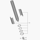 Shimano Spares BT-DN300 adaptor unit for brake cable connection, replacement component for bike braking systems