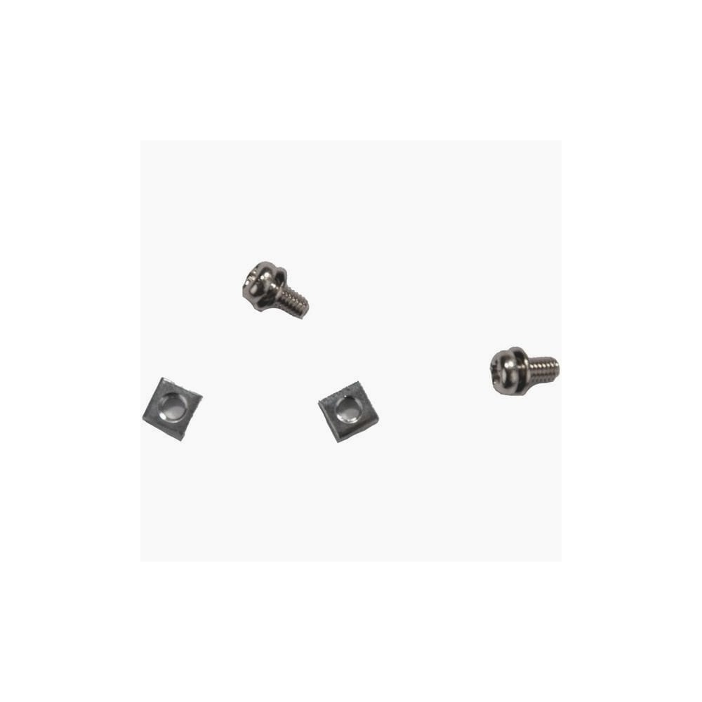 Shimano DU-EP800 bolt and nut set, genuine hub spare components, pack of 2, for bicycle wheel maintenance.