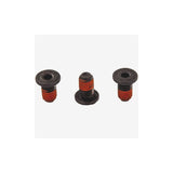 Shimano DU-EP800 plate fixing bolts set for hubs, pack of 3, genuine Shimano spare components for bike wheel maintenance.