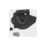 Shimano SL-M8130-I R11 right hand base cover for shifter component, replacement part, black plastic with branding details.