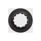 Shimano BR-M465 lock ring and washer set for brake system replacement, black components for bicycle disc brakes.