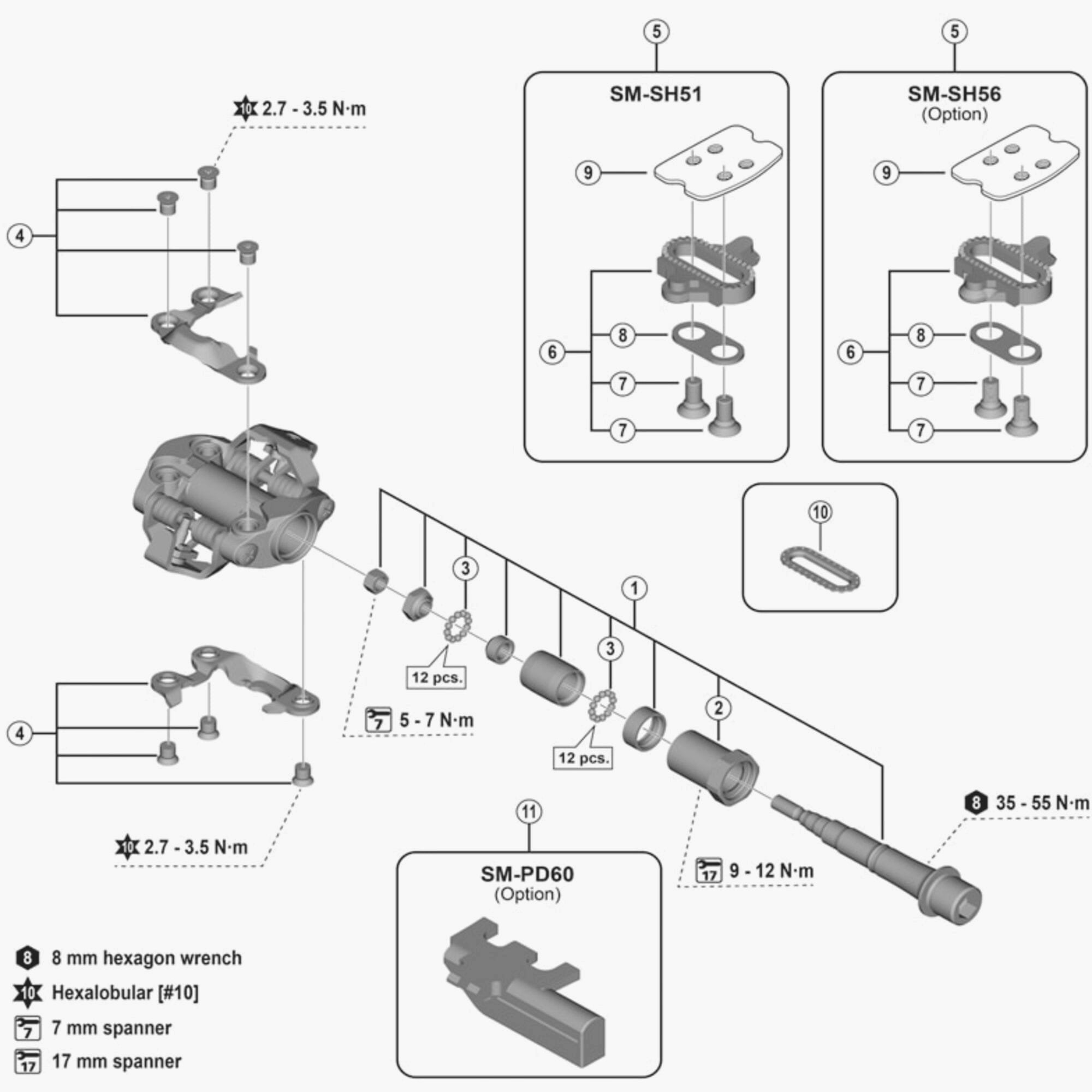 Shimano Sh51 MTB Spd Cleats Single Release Cleats
