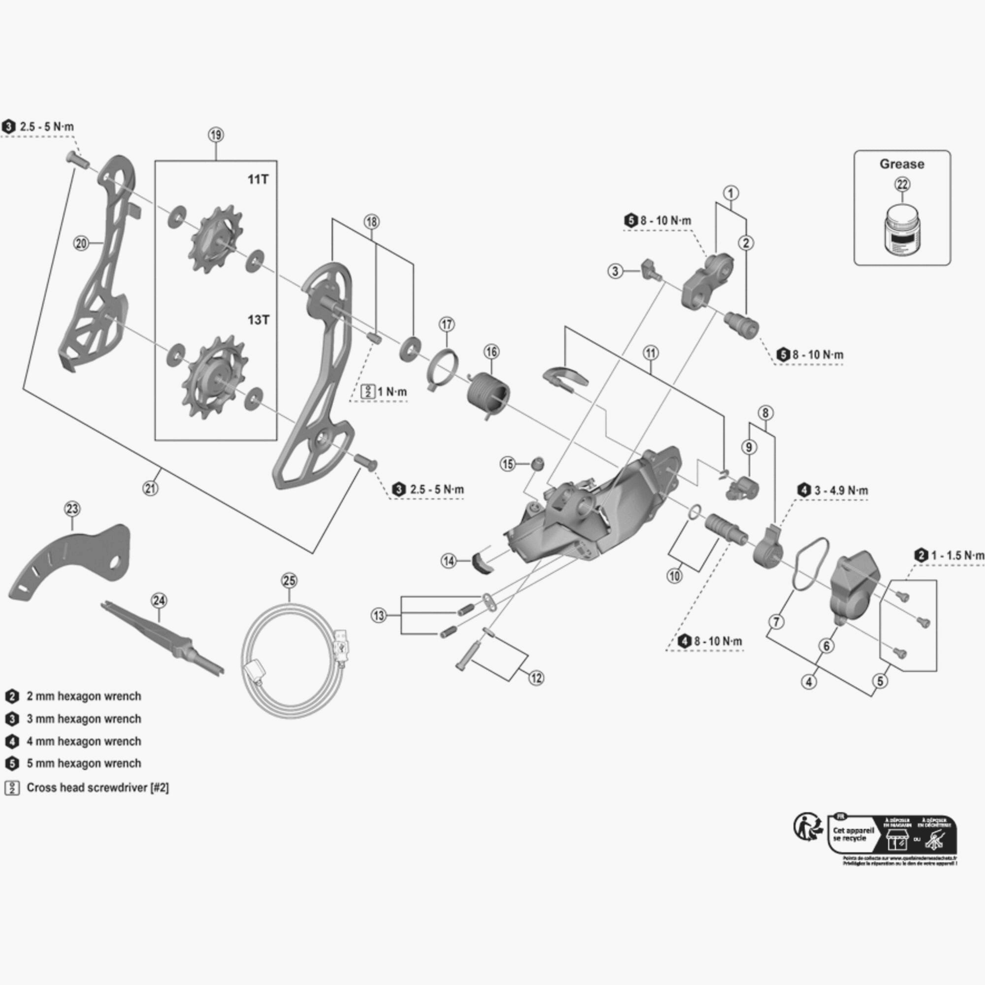 Shimano Rd-M8150-11 End Adjustment Screw And Plate Spares & Accessories