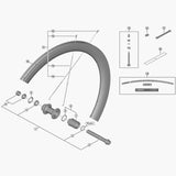 Shimano Wh-Rs710-C32-Tl-R Complete Hub Axle Wheel Spares