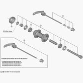 Shimano FH-QC300 rotor mount cover for hub protection, genuine replacement component for Shimano bike hubs.