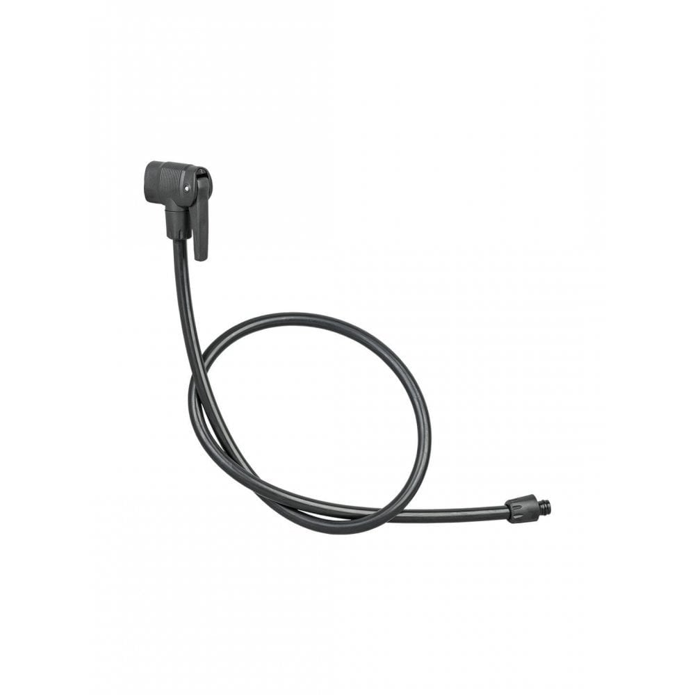 Bontrager Charger Euro bike pump head with hose, durable replacement accessory for bicycle pump inflation.
