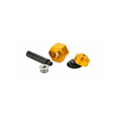 Enduro Bearings BRT-040 29mm bottom bracket tool kit for Shimano DUB bearings, black and gold, workshop use.